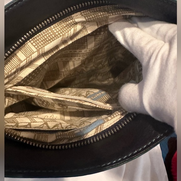 🔥Buttery Leather BOHO Patchwork Crossbody, Adj Strap, 2 Pockets, Zip Close Toms - Picture 7 of 16